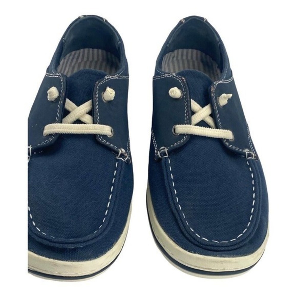 G.H. Bass & Company Nantucket Leather Lace Up Men's Boat Sneakers Women 8 Men 7 - Picture 8 of 11